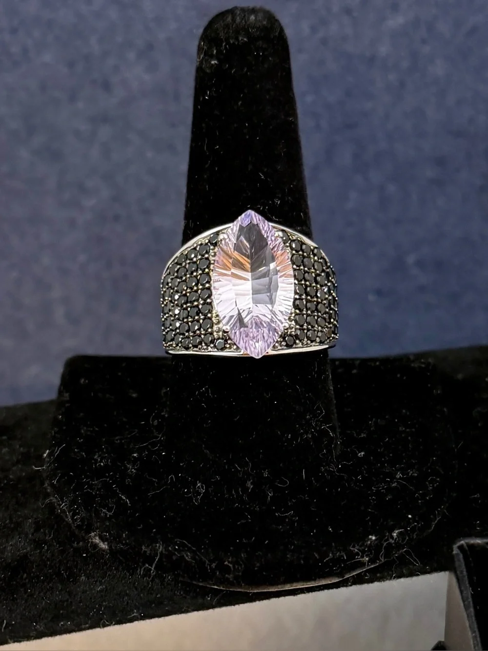RARITIES Carol Brodie Purple Black Spinel Ring; SIZE 9 - NWT